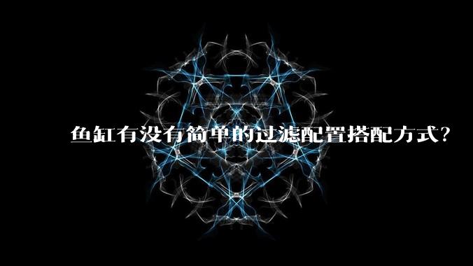 鱼缸有没有简单的过滤配置搭配方式？